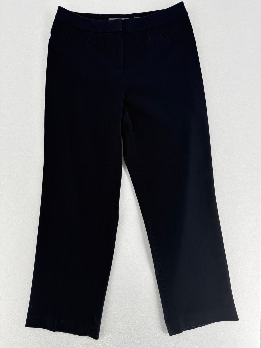 Liz Claiborne Audra Pants Womens 4S Petite Short Black Dress Career Trousers